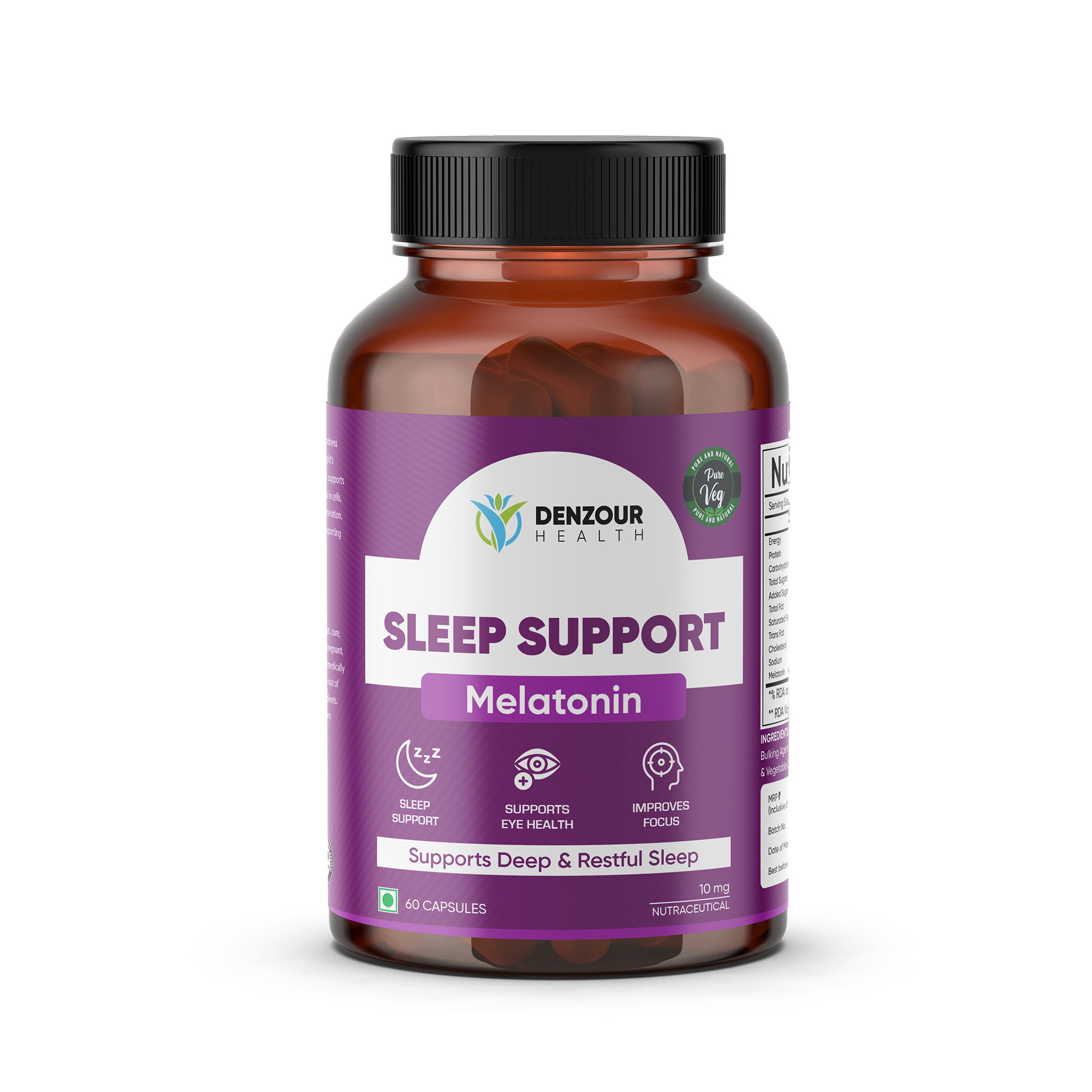 Denzour Health Melatonin Capsules - 60