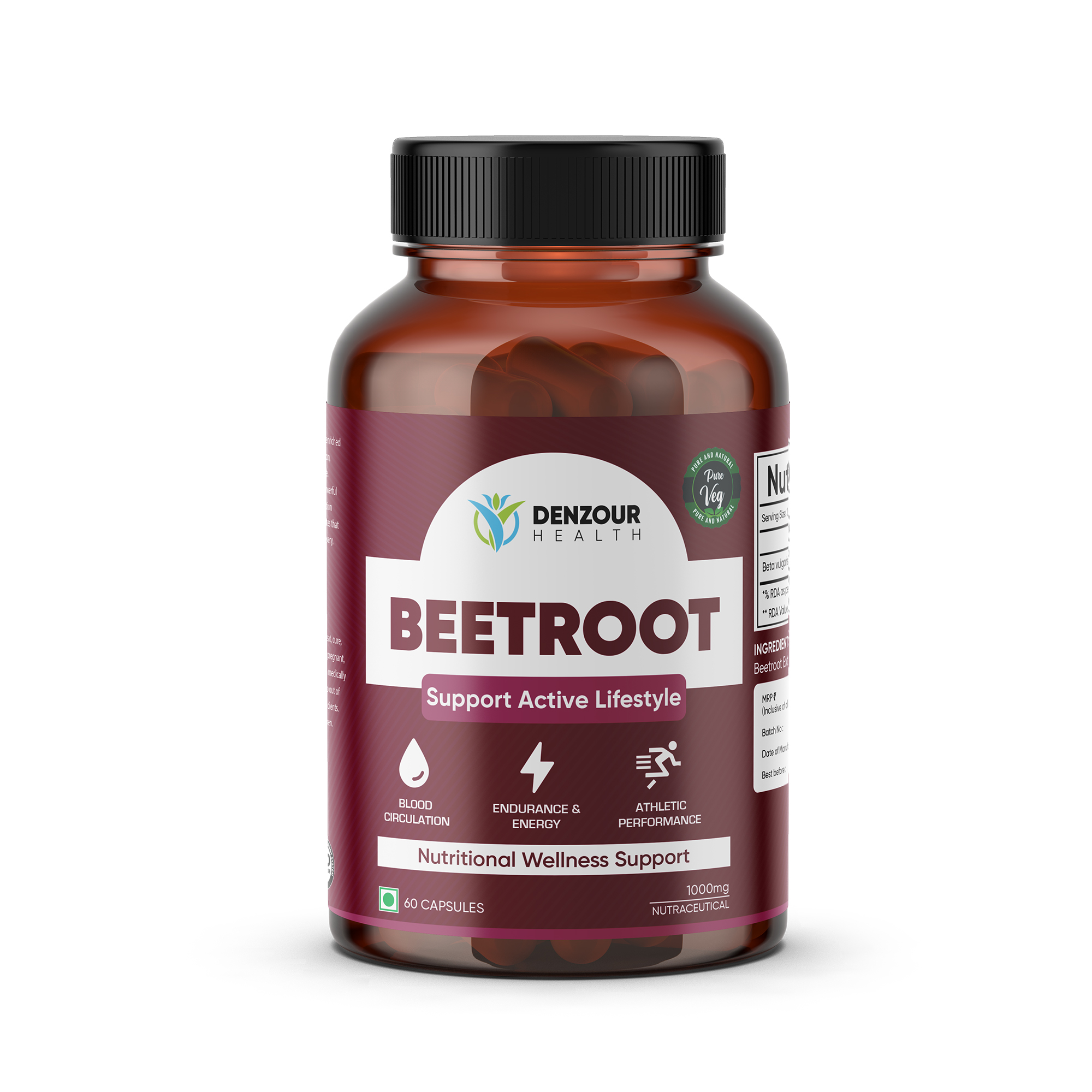 Denzour Health Beetroot - 60 Capsules